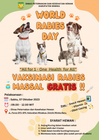 VAKSINASI RABIES MASSAL GRATIS !!